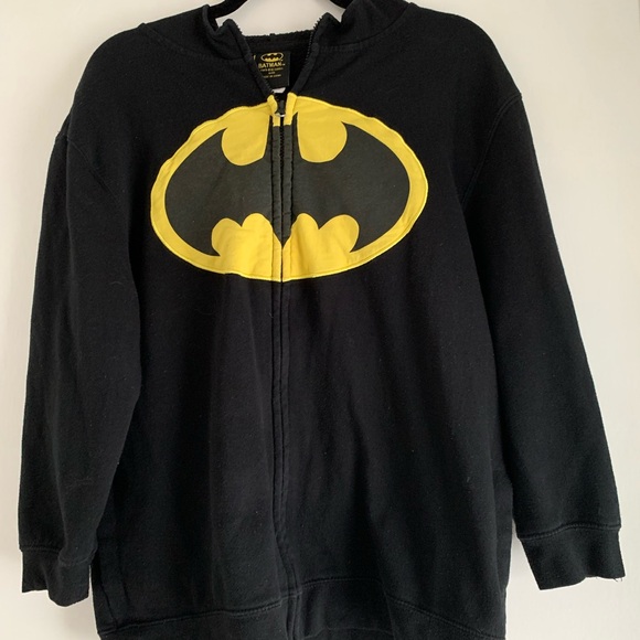 🎄🔥🦇Batman zip up Hoodie with Mask Hood Boys XL - Picture 10 of 14